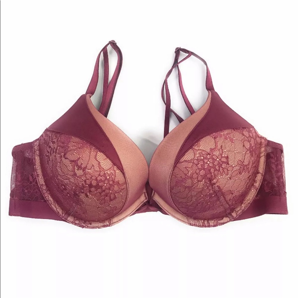 VS BOMBSHELL BRA LACE PLUM BEGONIA 32C